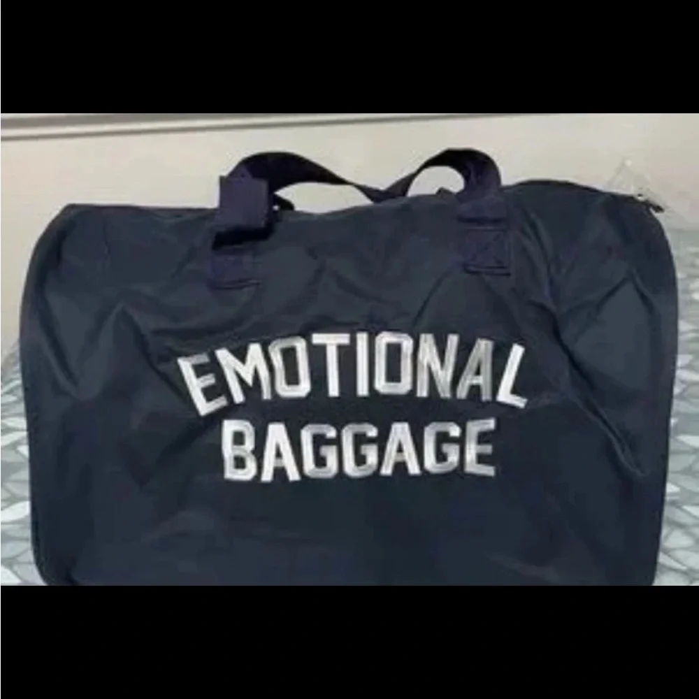 Assholes*s Live Forever ALF LF Emotional Baggage OG Navy Duffle Bag w Strap
